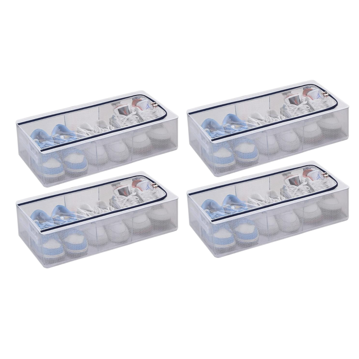 Boîtes de Rangement Pliables et Transparentes