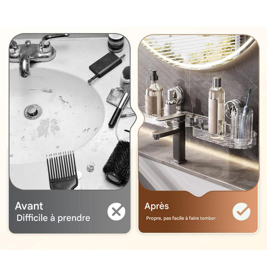 Étagère Murale de Douche – Rangement Pratique Sans Perçage