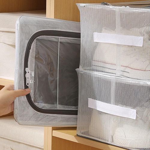 Boîtes de Rangement Pliables et Transparentes