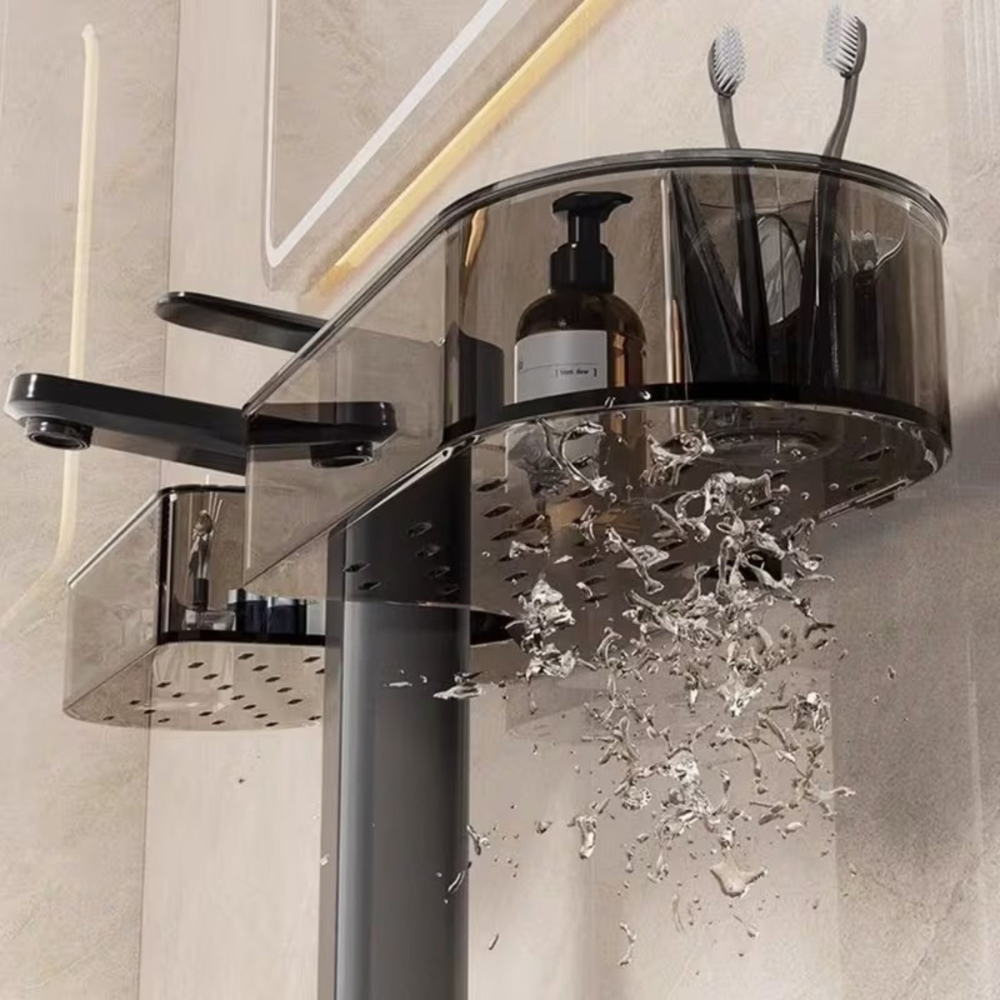 Étagère Murale de Douche – Rangement Pratique Sans Perçage