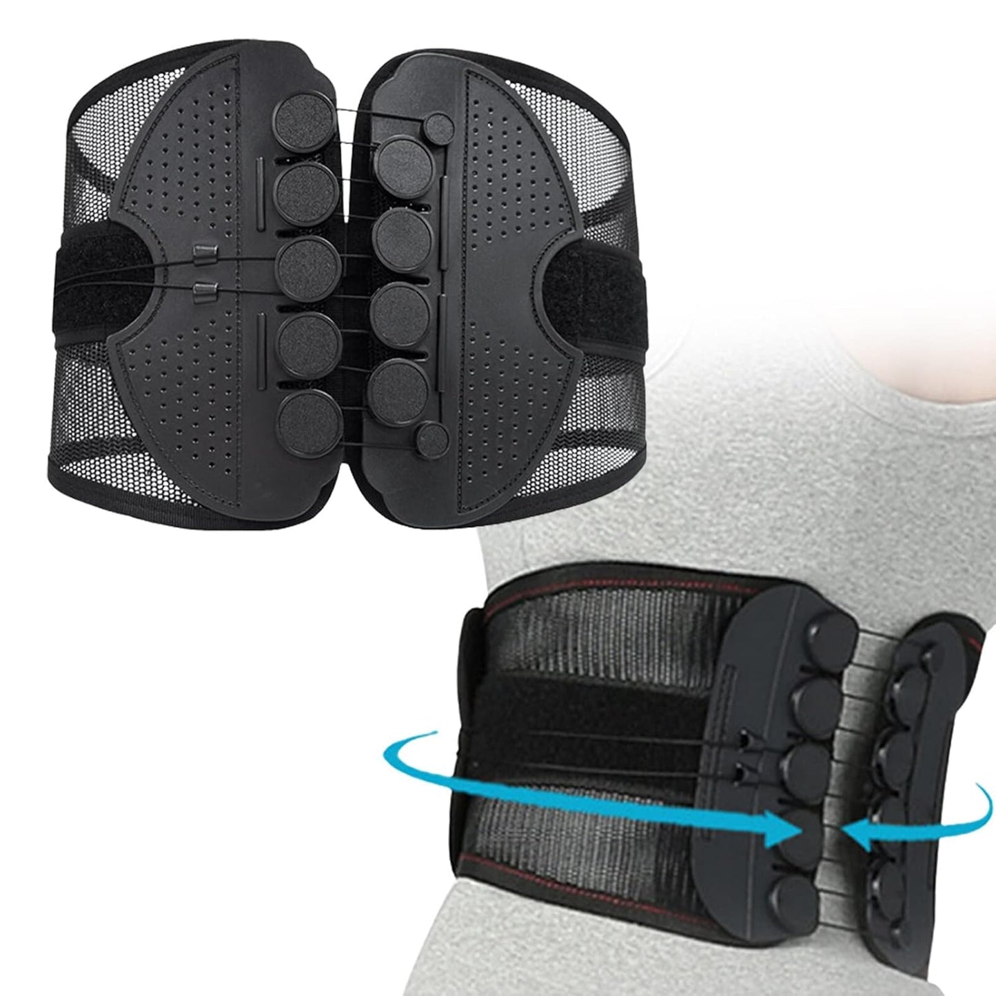 Ceinture de maintien dorsal réglable – Soulagement lombaire immédiat