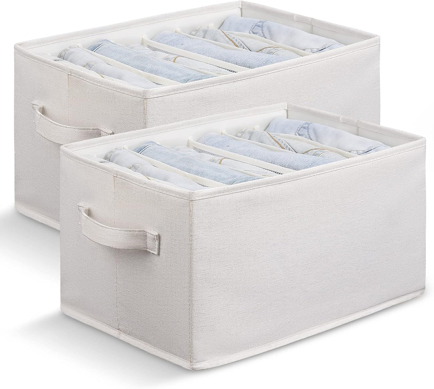 Boîte de Rangement pour Jeans et Vêtements – Compartiments pour Tiroirs